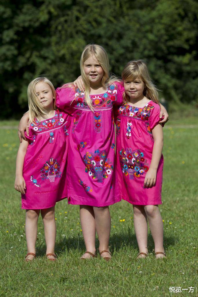 威廉-亚历山大|荷兰王室夏季合影明艳欢快 女王储沉稳有范 小公主笑容纯真烂漫