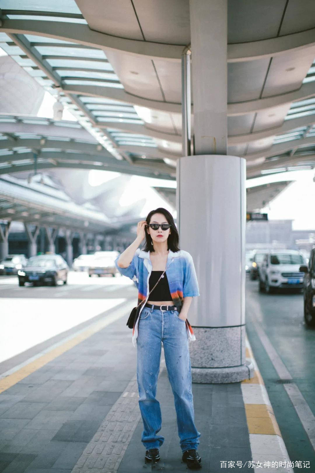 小个子|夏夏穿裤子，可以照搬宋茜的穿法，时髦显腿细，轻松拯救小短腿！