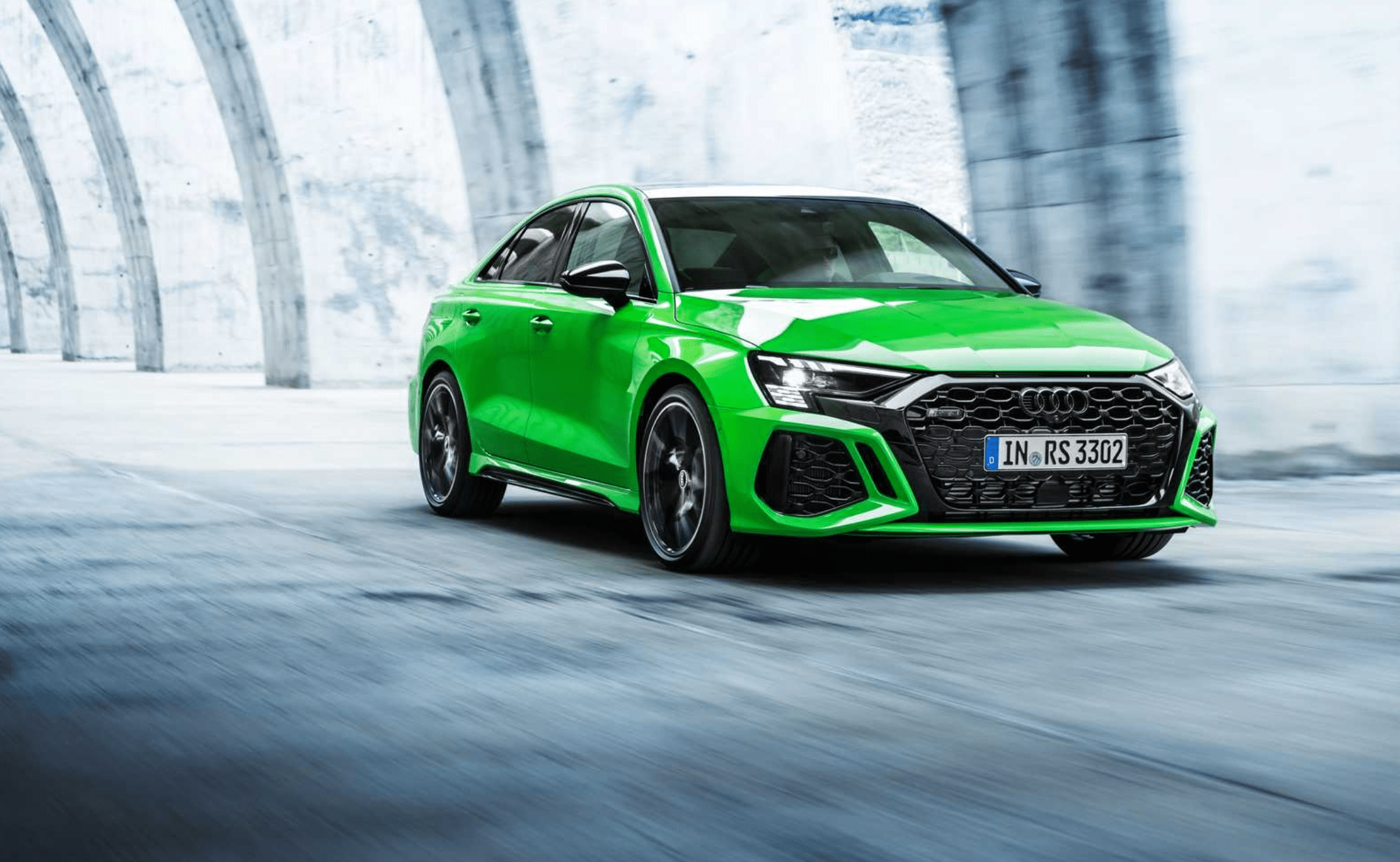 2022款奥迪rs3亮相,5缸涡轮,410匹马力,还配扭矩矢量控制系统