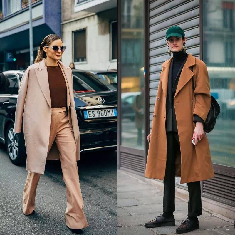 黑色|今年超火的“驼色大衣”不许你没有!显白衬气质,黄黑皮也能驾驭