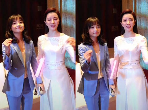 李思思|央视新老女主持同框比美，李思思穿白裙比王冰冰还嫩，姜还是老的辣