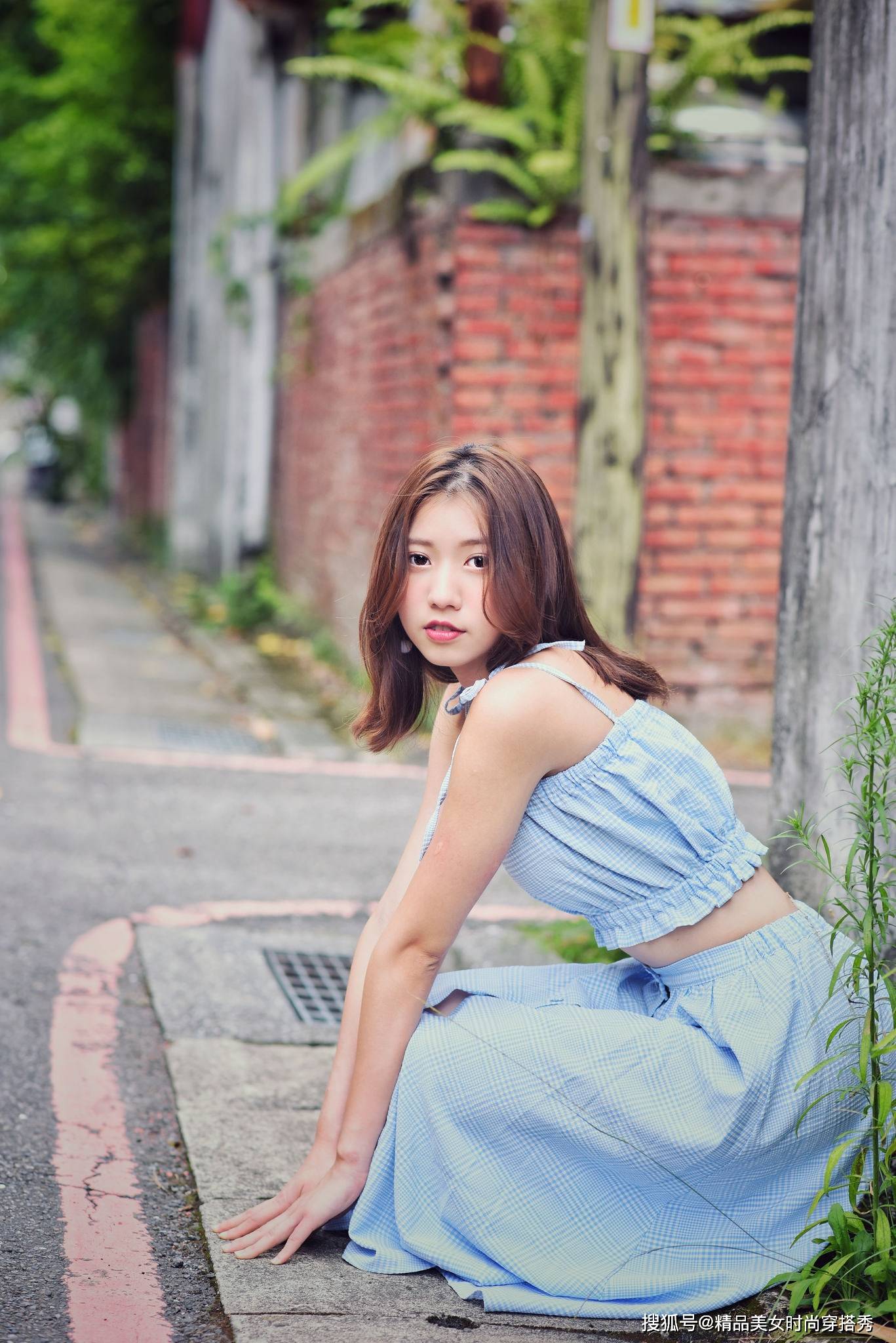 仙女|吊带儿背心儿加直筒裙，让你穿出楚楚动人的极致美