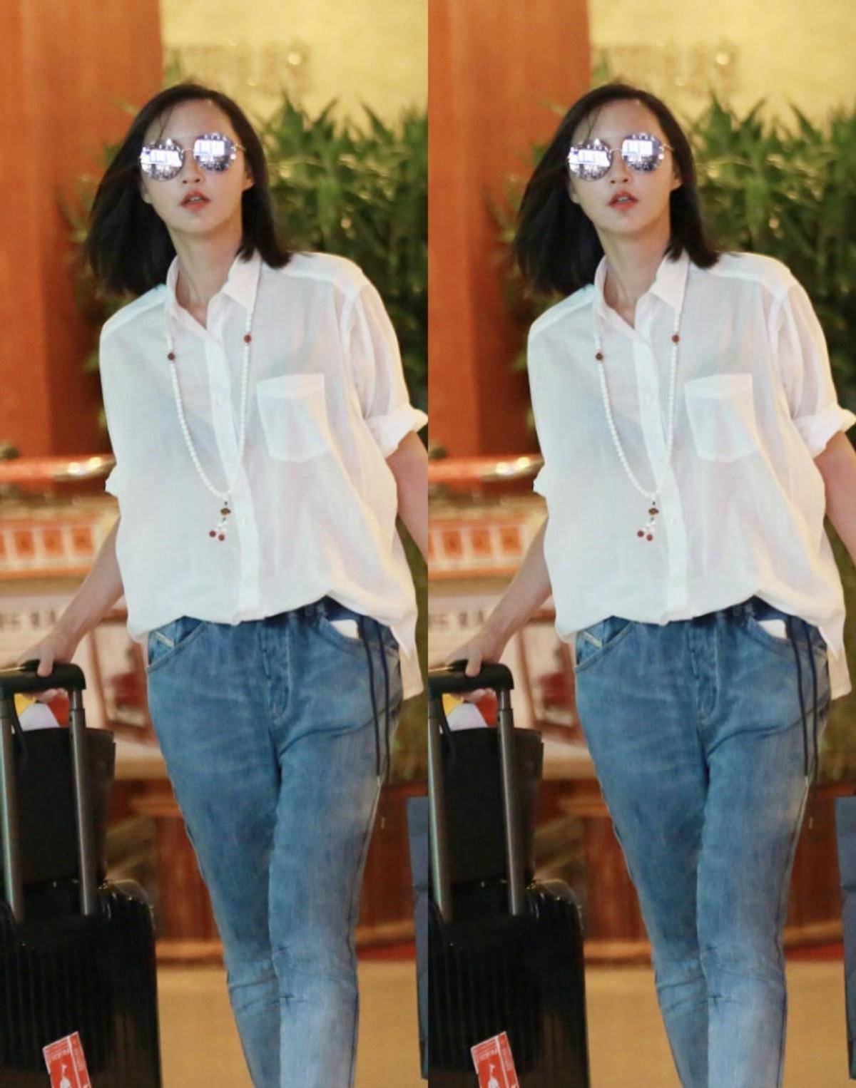 服装|张歆艺的“发面脸”看着还挺有气场,梳大背头露五官,让人难忽视