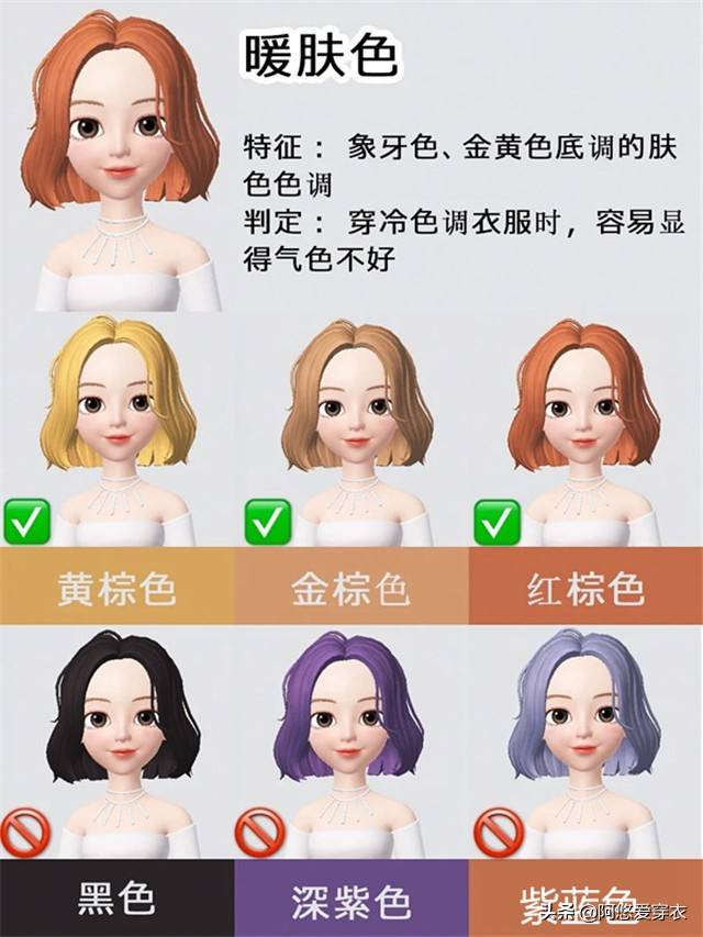 分析|你以为这些是显白的发色？被坑了都不知道，看看以下的对色分析吧