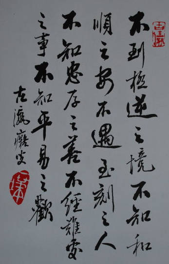 田起山的书法比田荫亭的还要精致沉稳洒脱酣畅淋漓笔笔惊艳