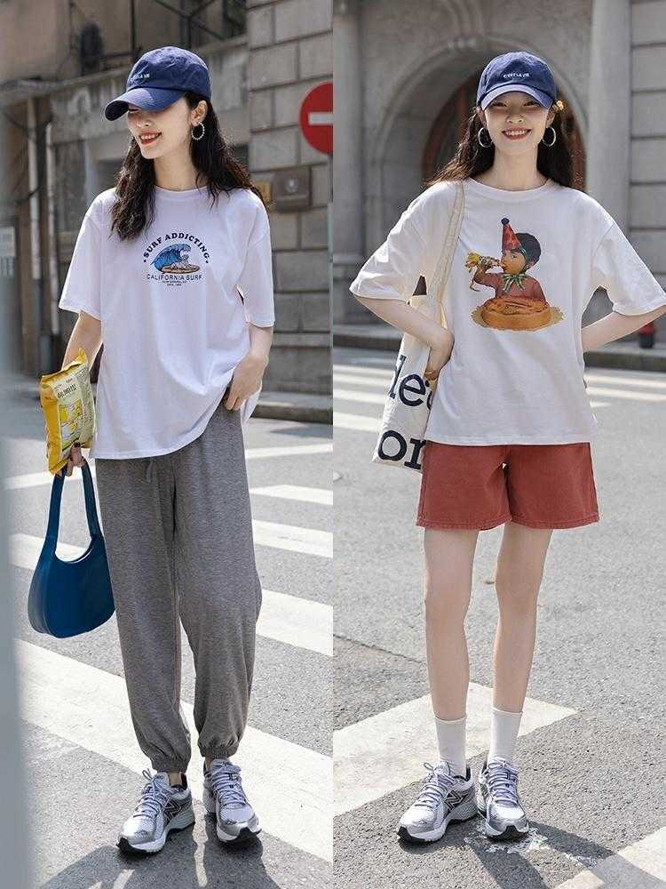 卫衣|若你才20岁,别打扮太老!T恤+休闲裤可甜可咸,洋气减龄美翻天