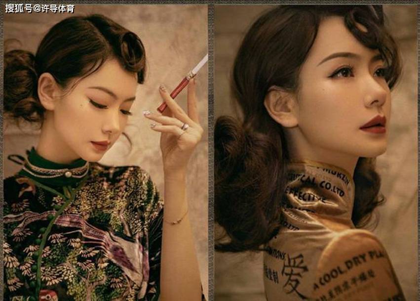 民国|同是穿旗袍：陈紫函有女人味，郑爽清纯，看到陈数我倾慕了！