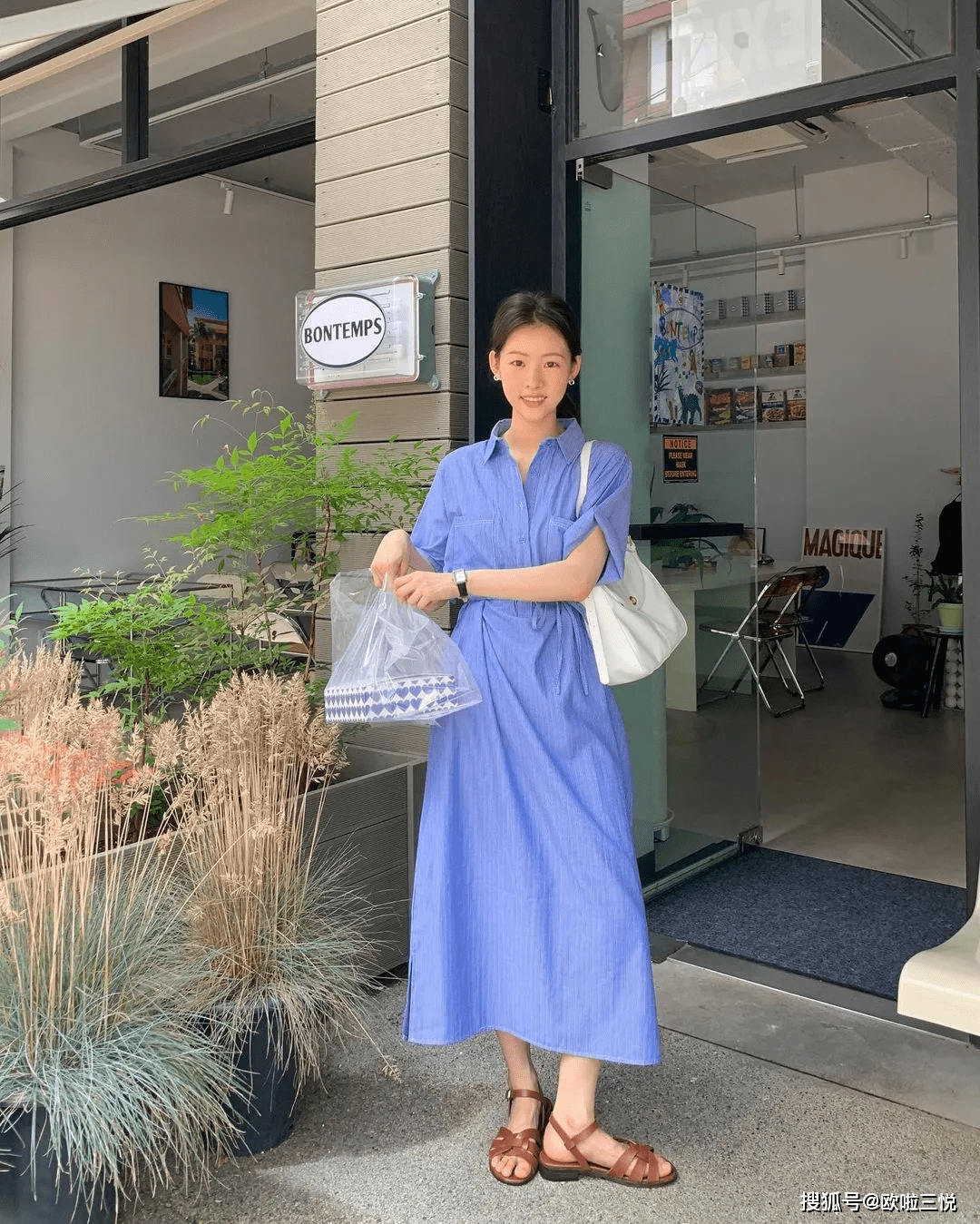 连衣裙|女生夏季穿搭：韩国风格，照着穿就很美！