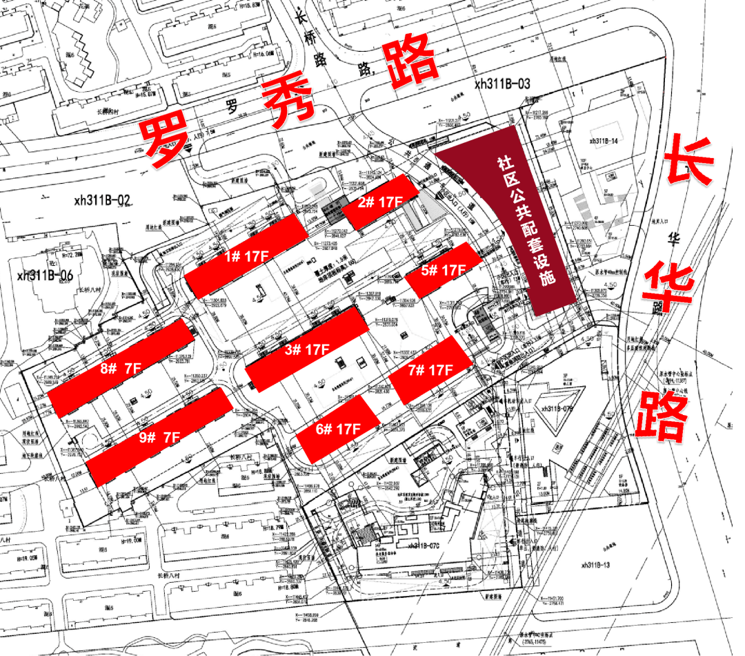 但距离中环在1公里左右,今年刚通车的15号线罗秀路站距离项目直线距离