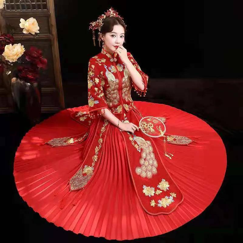 喜气|一袭中国红旗袍,让你跃然成为最美新娘,那实在是一种风景