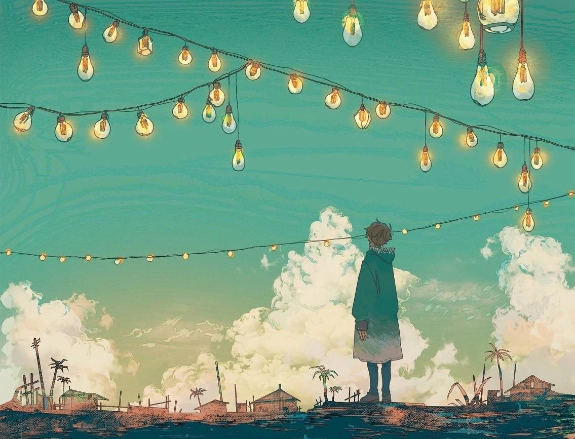 漫画感十足的小清新插画很有夏天的感觉