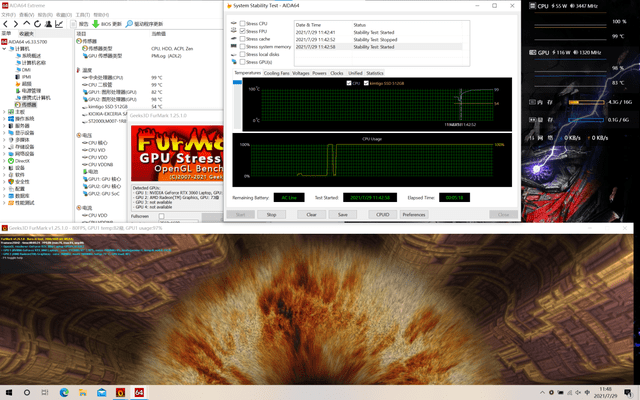 散热|雷神 ZERO AMD 版评测：130W 显卡性能释放，跑满 5800H+3060