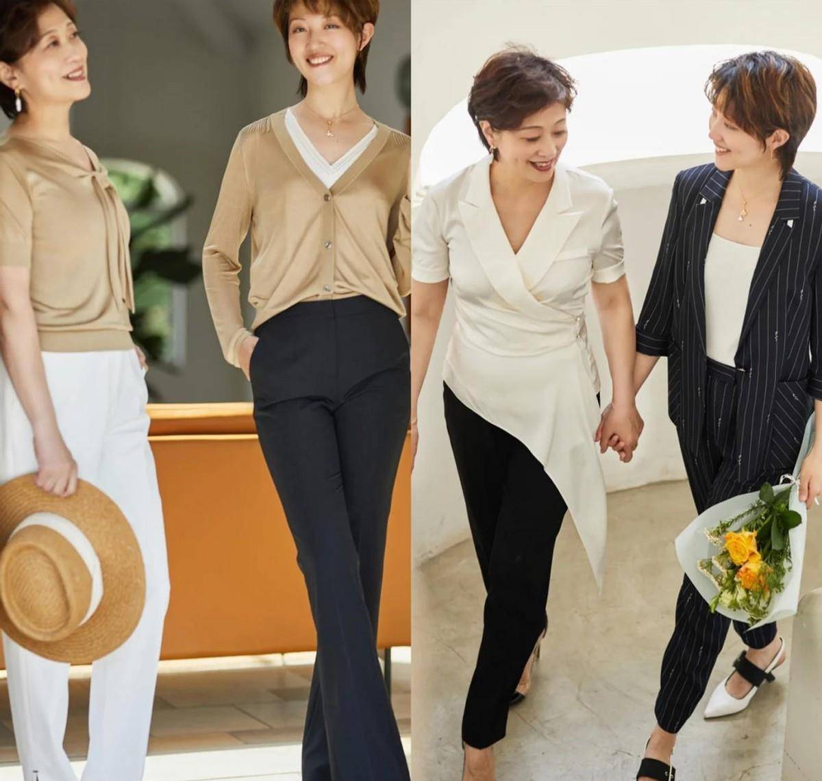 身材|这才是60岁女人的高级穿搭,“九分裤+高跟鞋”,优雅舒适有气质