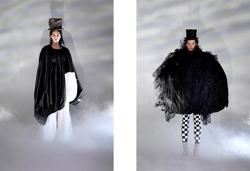 黑色|Comme des Garcons 2021秋冬系列，大量黑色会感到诡异吗？想象力和创造力时髦