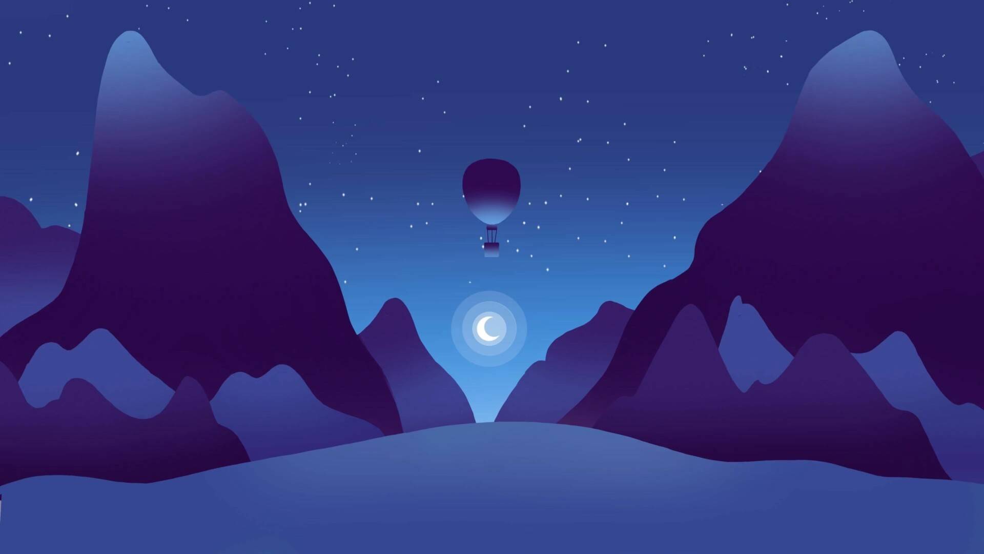 创意山水插画高清壁纸_mmjcumtg