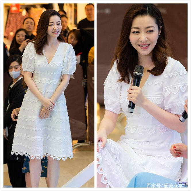 好身材|熊黛林为《叶问三》宣传，紧身白裙近乎“透视”，好身材尽收眼底