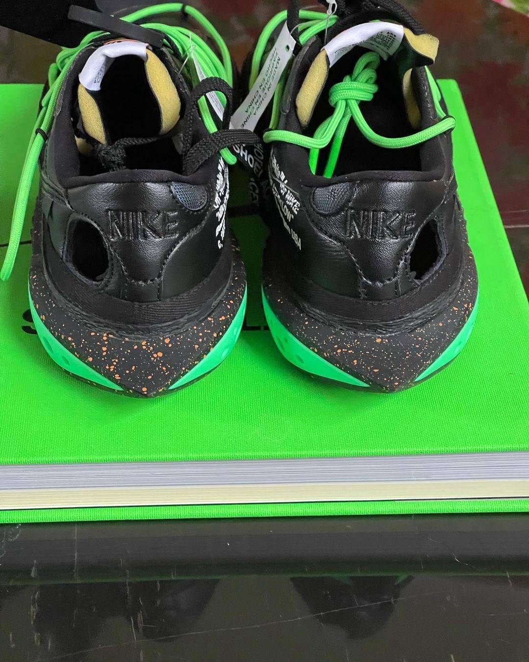 细节|OW x Blazer 实物细节曝光！网友：这鞋冻脚吗？