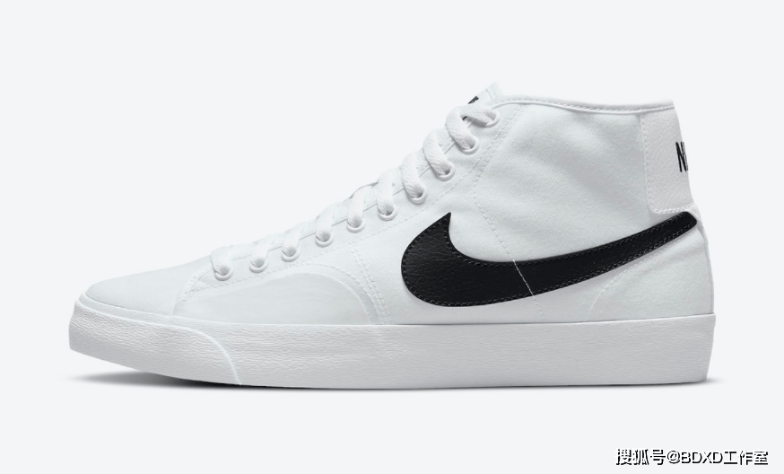 帆布鞋|简约白黑！全新Nike SB Blazer Court Mid首度曝光！