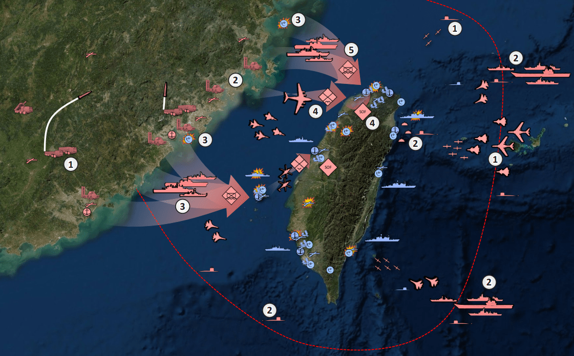 美国米切尔研究所模拟台海爆发战争，B-2轰炸内陆，需6700枚导弹