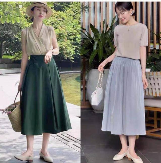 颜色|有品味的女人喜欢穿“半身长裙”,遮肉又显瘦