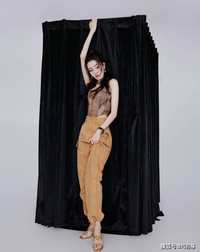 因为|迪丽热巴又瘦了,高腰裤都有点宽松,网友喊话多吃点