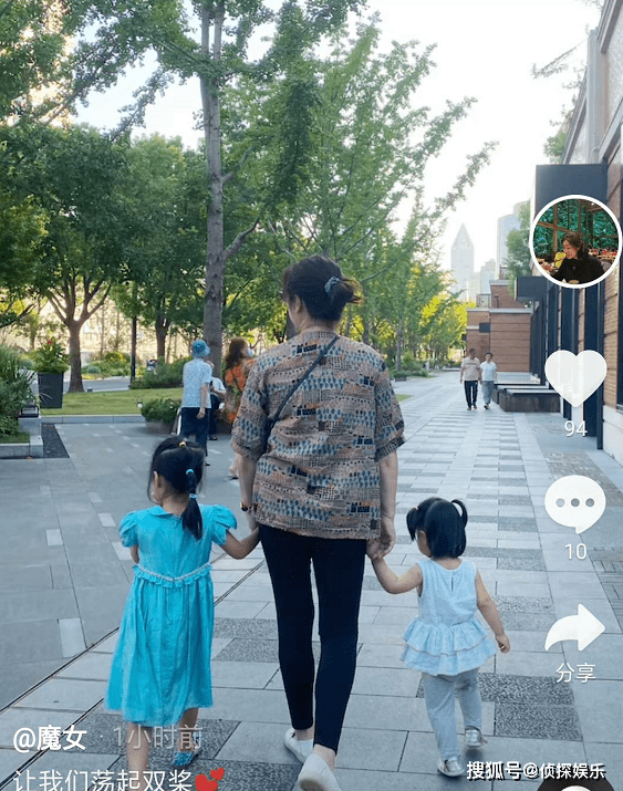 羊角辫|陈赫俩女儿近照曝光，姐姐打扮像小公主，妹妹扎羊角辫暴风长大