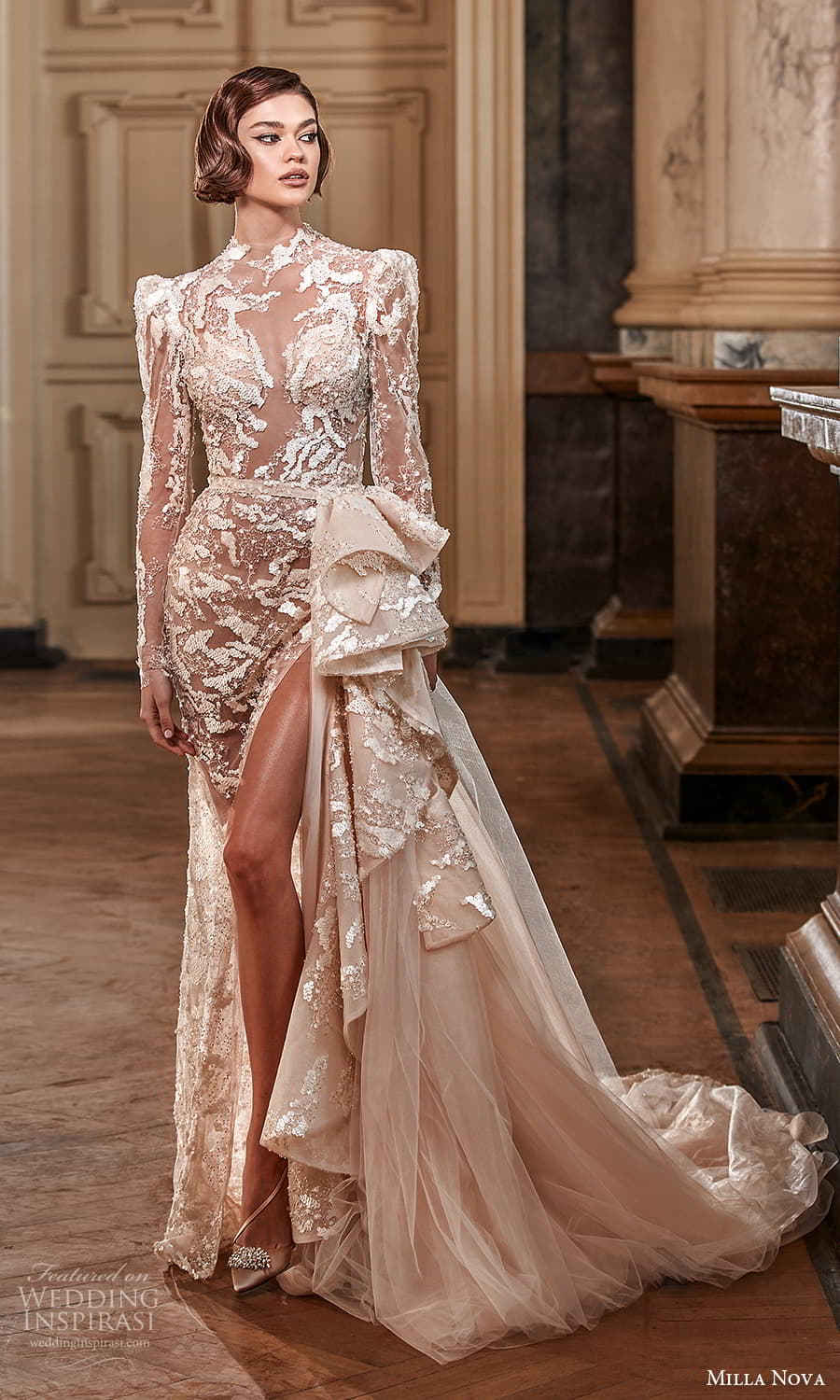 millanova2022royal婚纱系列奢华魅力舞会礼服