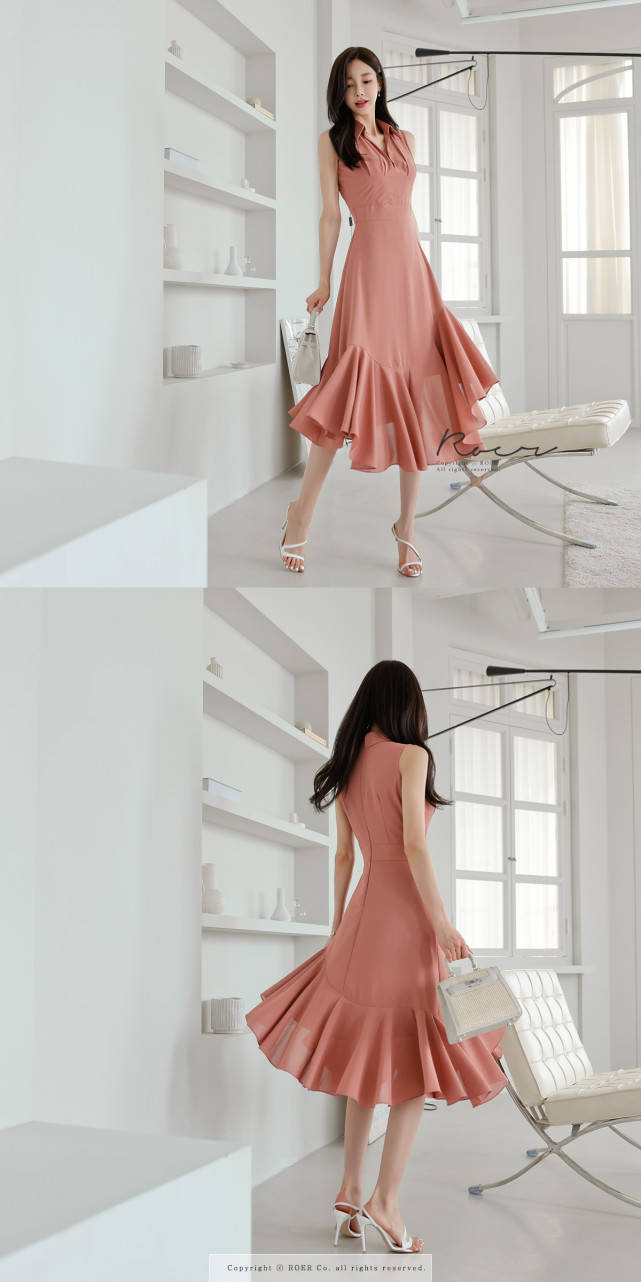 裙裙|非常少女粉嫩的颜色，勾勒出曼妙的身材也能够尽显优雅风情