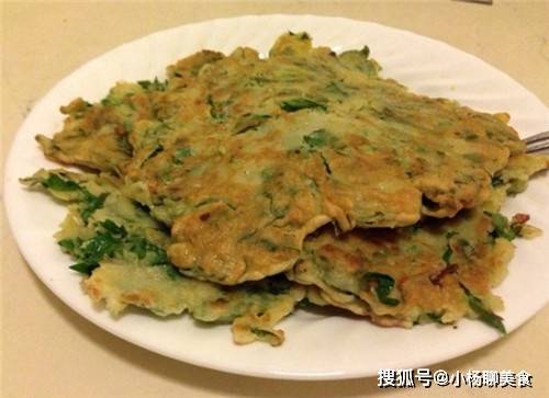 步骤|1分钟就学会的早餐，手不沾面，一搅一煎就出锅，厨房小白也能会