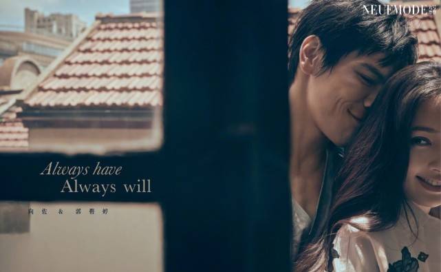 郭碧婷|郭碧婷向佐七夕大片比婚纱照还甜!小向太穿刺绣衬衣,美回巅峰