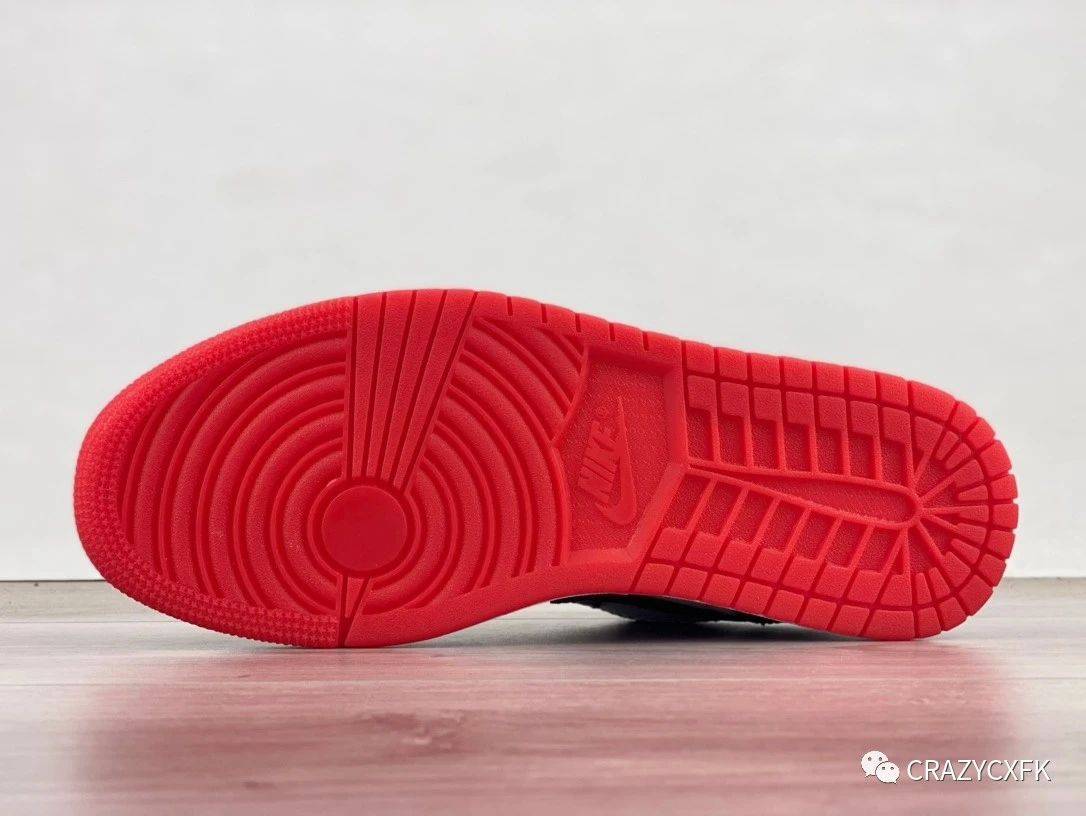 鞋跟|乔丹 Air Jordan 1 Low Quai 54 黑白红熊猫低帮运动鞋