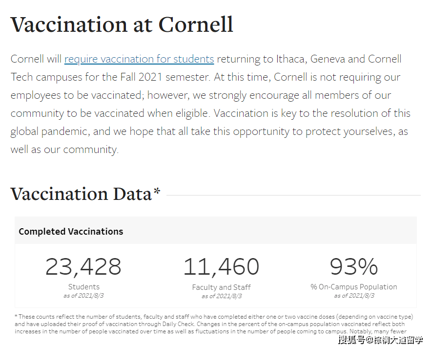官网|留学生/申请党必看：英美高校疫苗接种要求汇总！