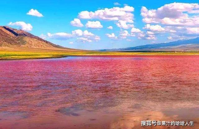第三大沙漠里寻不见古潼京，却遇见粉红色的湖，比亚丁五色海还美