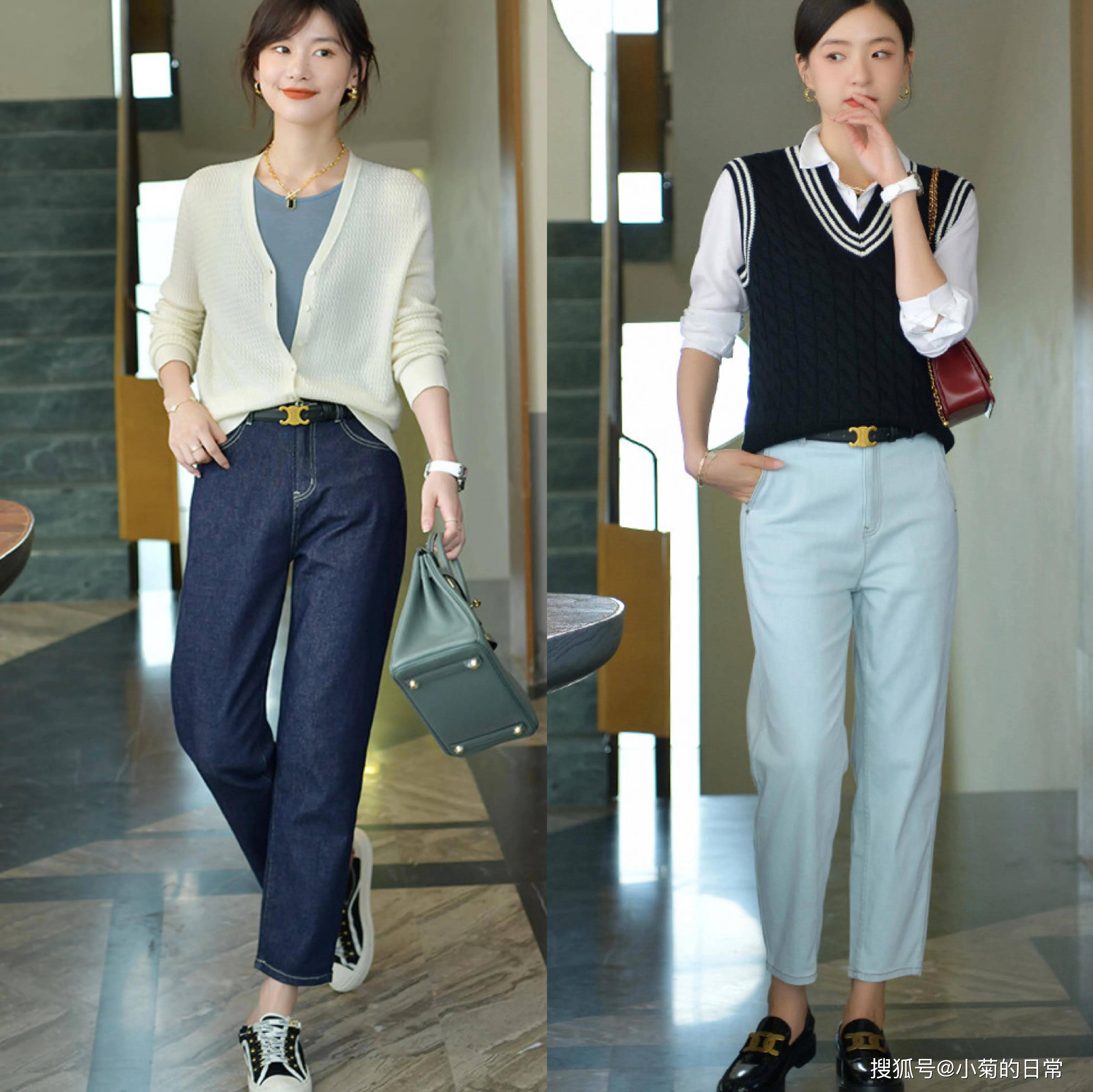 条纹|秋天的第一套装扮,就该这样子,美极了