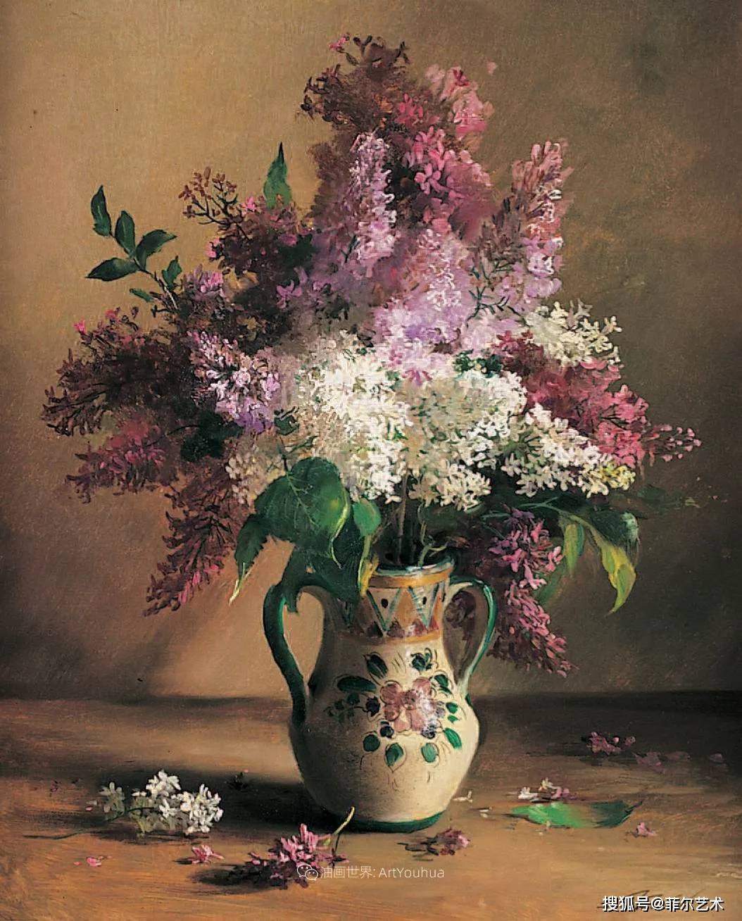 静物花卉油画作品欣赏图片