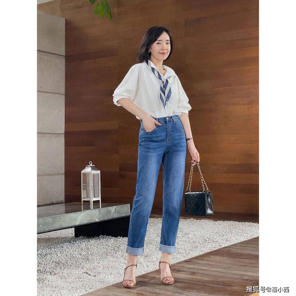显高|试过了那么多的裤子，还是觉得高腰款式最百搭，显高显瘦还时髦！