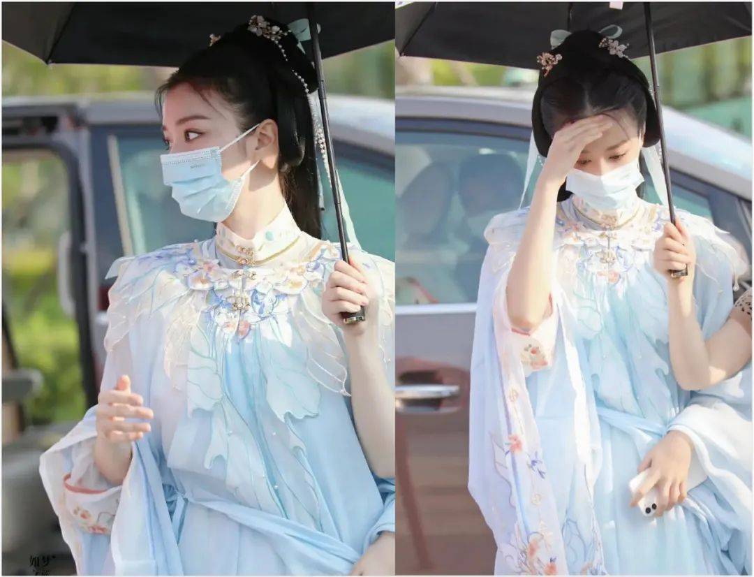 赵露思|?最新女星古装路透：热巴红赵露思红衣比美，看到鞠婧祎我沉默了