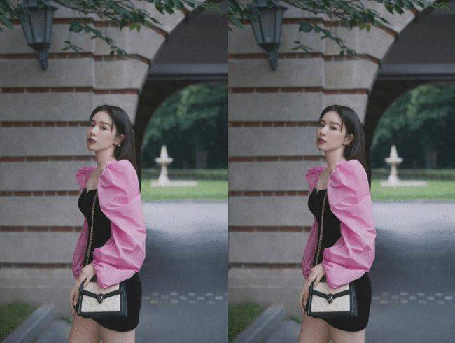 美人|阚清子演绎法式摩登美人,包臀裙都短到大腿根,为了出圈真的拼