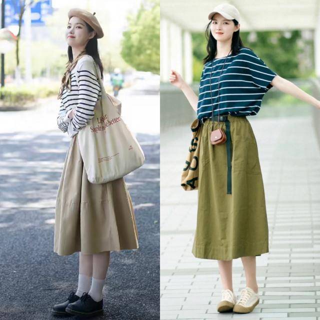 黑色|“半身裙”早秋这样穿，优雅温婉又可人