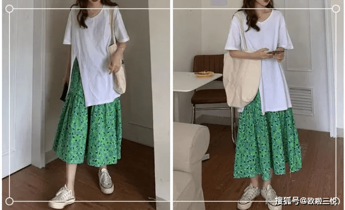 什么|半身长裙配什么上衣好看？