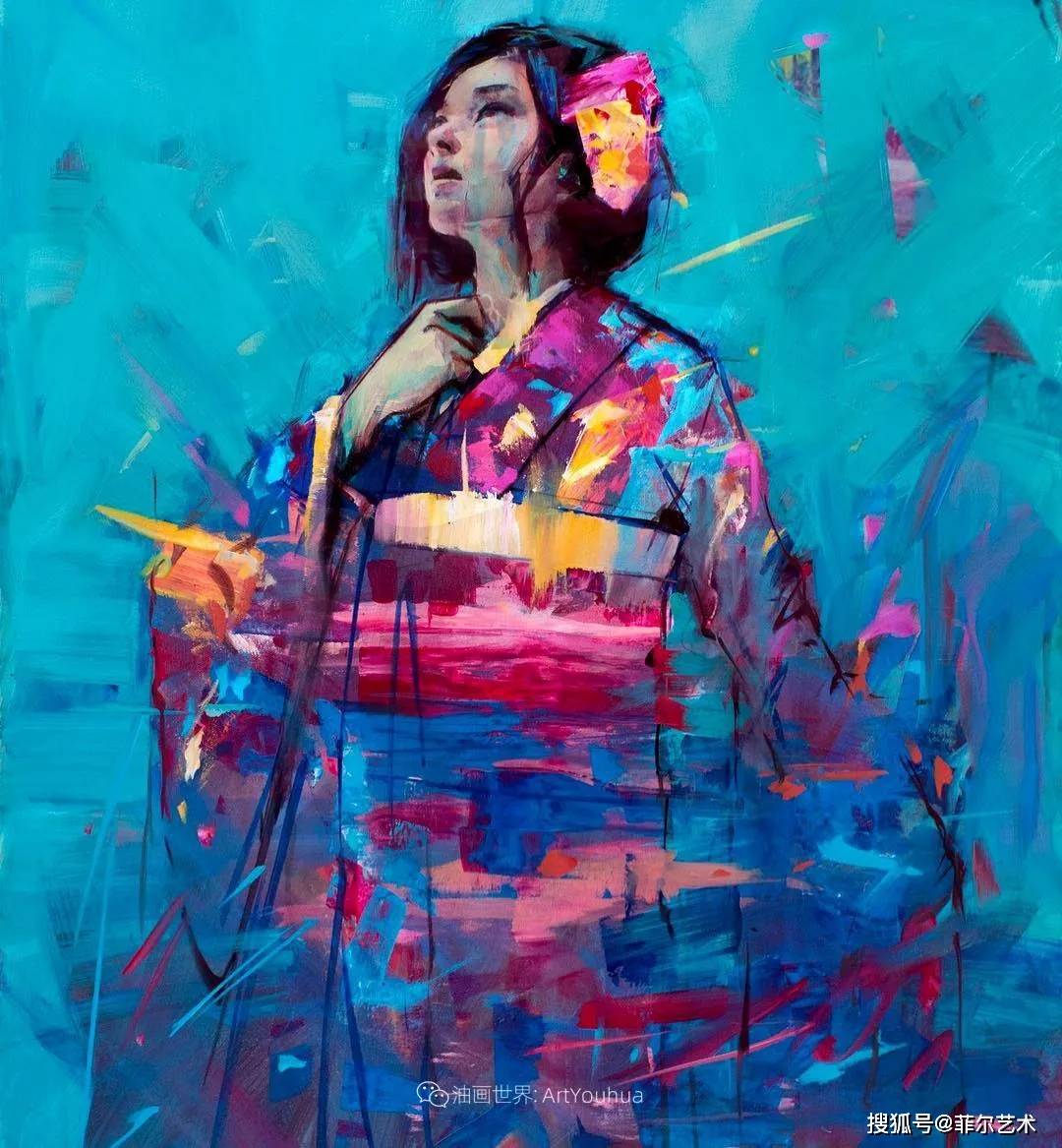 魅力人物~英国艺术家杰梅尔·阿基布油画作品欣赏_搜狐网
