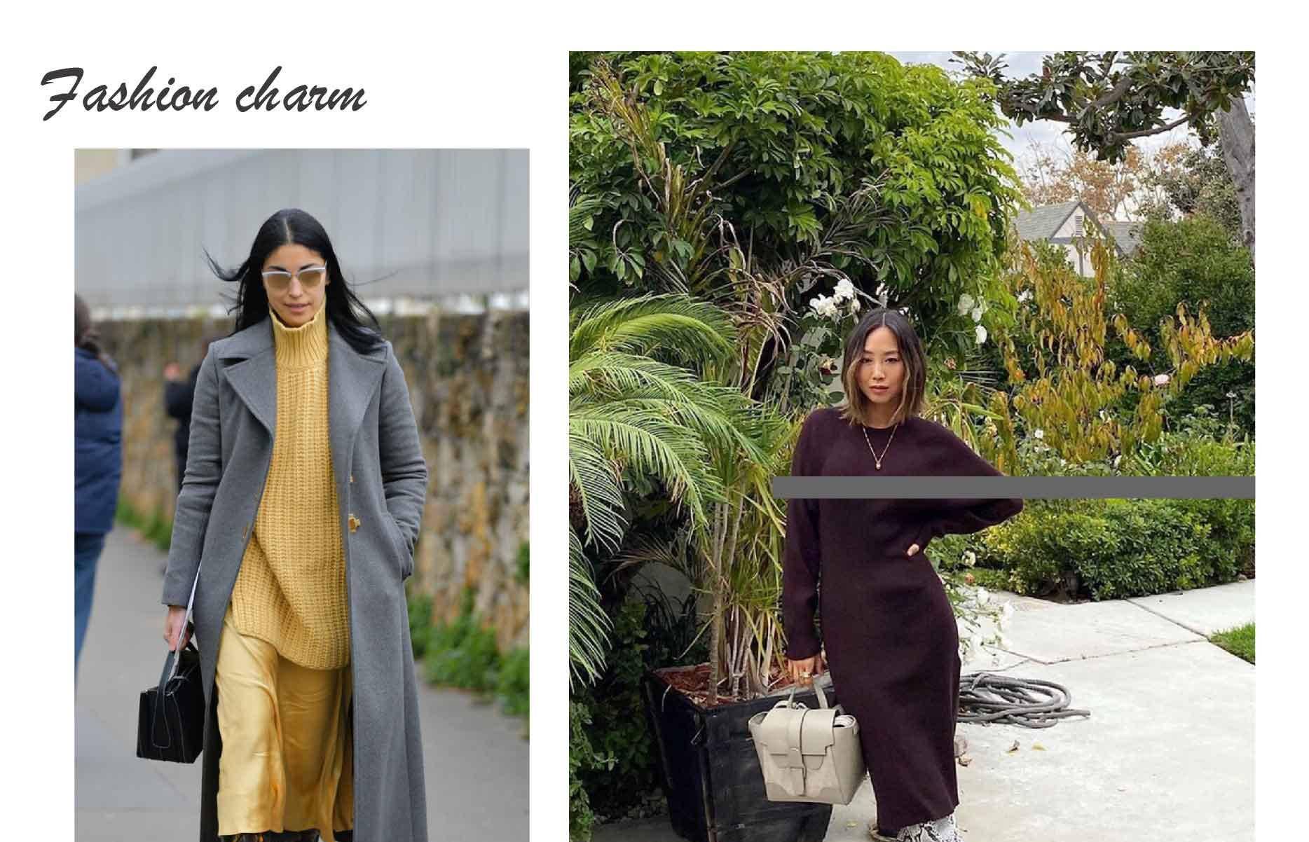 服装|优雅精致的女人,冬季不会拒绝长裙,过年这么穿美丽不冻人