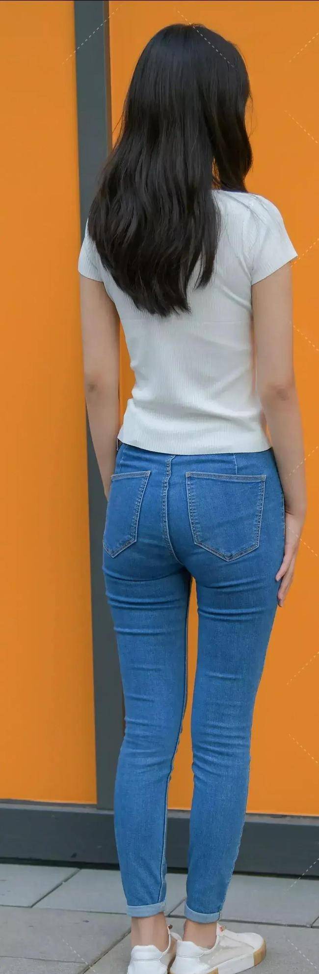 感觉|牛仔裤并未过时,像美女这样穿时髦又好看,收胯显腿细!