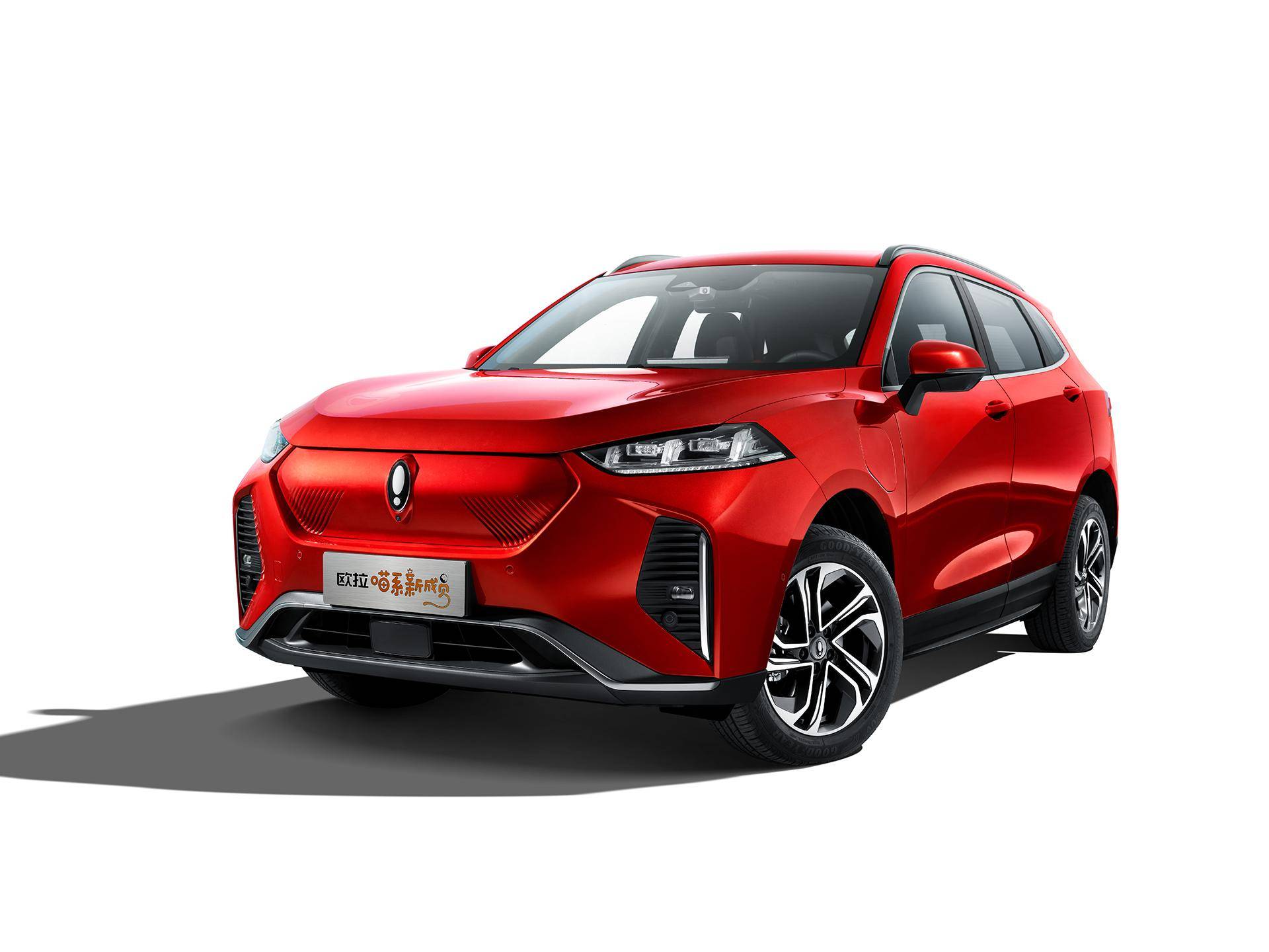 前脸标志性的六边形格栅采用封闭式设计,并换装了欧拉的水滴logo