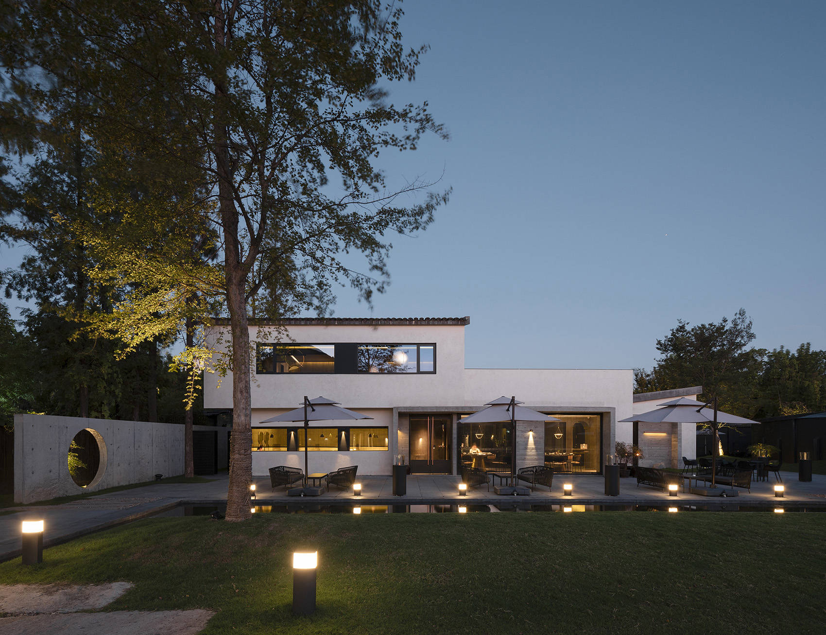 水岸桃源——珠海三灶民宿群设计案例| 1260平方简约田园风_蓝迪_建筑