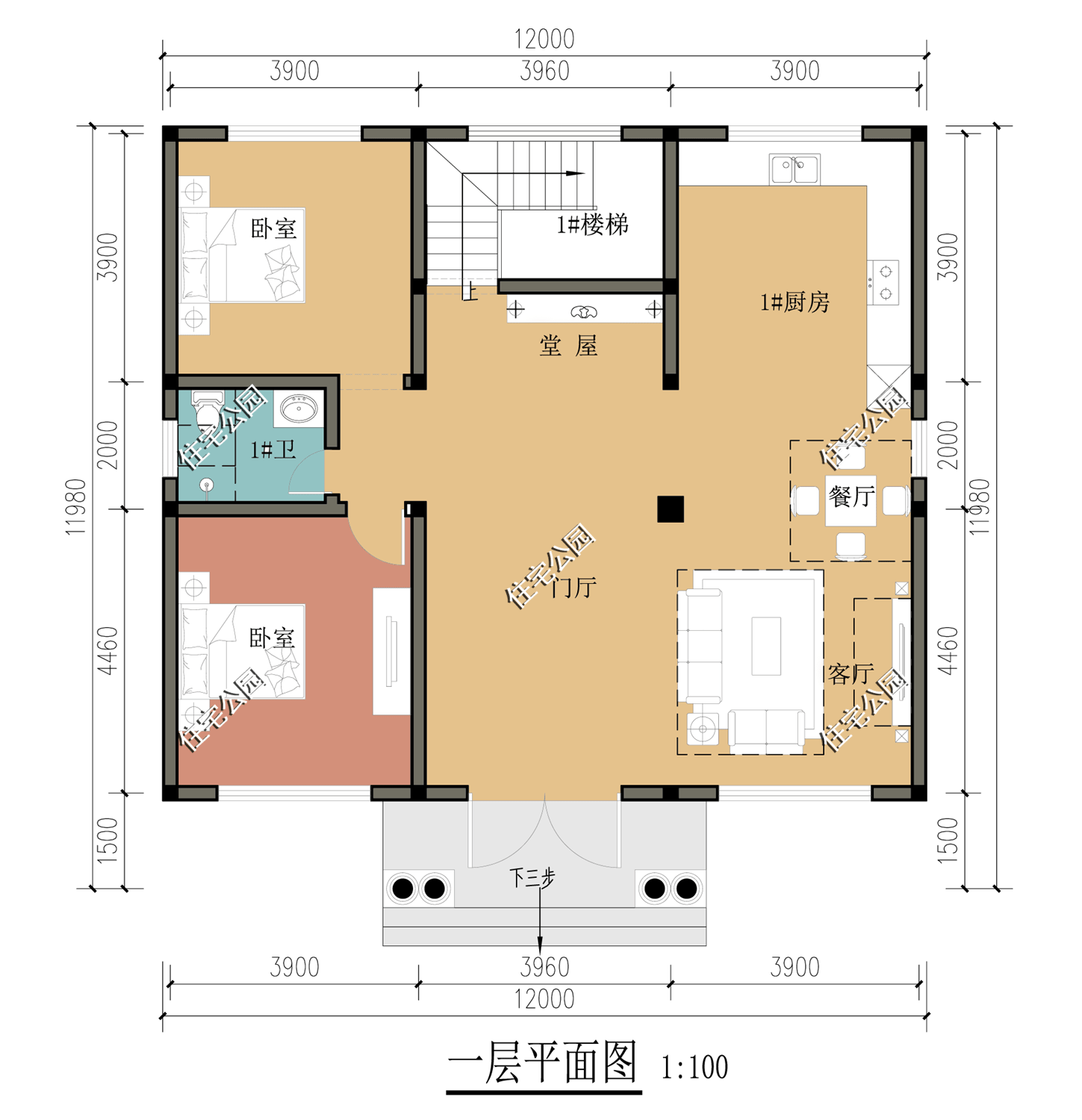 下半年回農村建房,看看這3套二層別墅圖紙,每套顏值都很高