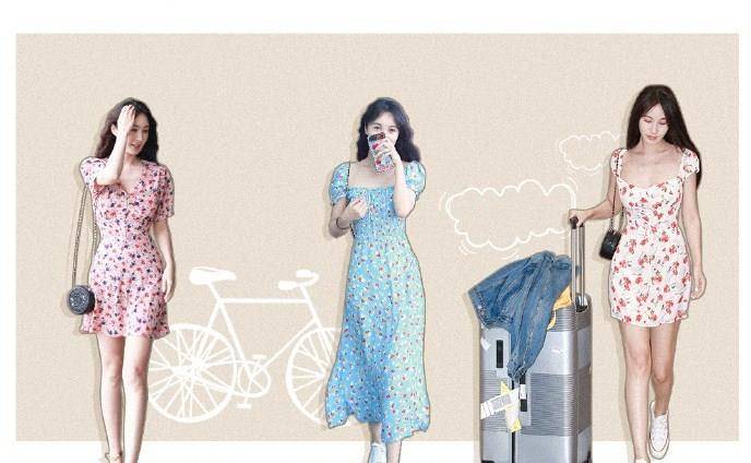 休闲风|32岁李菲儿的机场穿搭示范，36套不同风格，时髦时尚又不失少女味