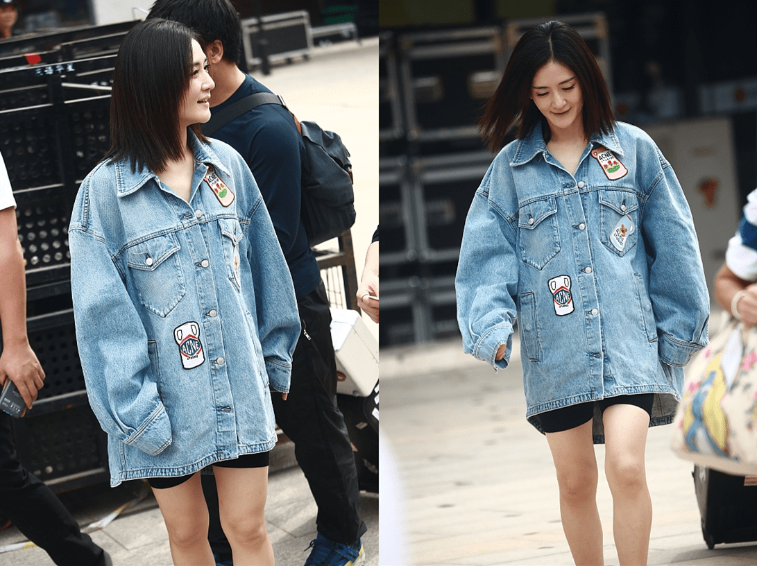 身材|谢娜复工后的穿搭真随性，衣着宽松却不显胖，花哨设计看着更个性