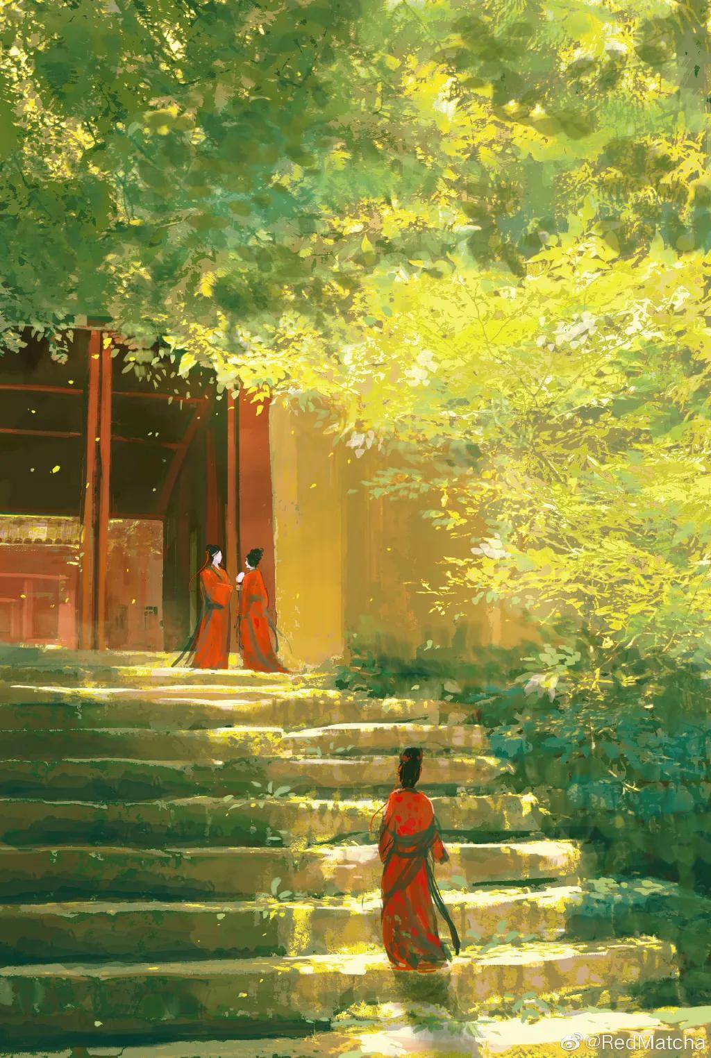 超美的古风插画,每一幅都是一个故事