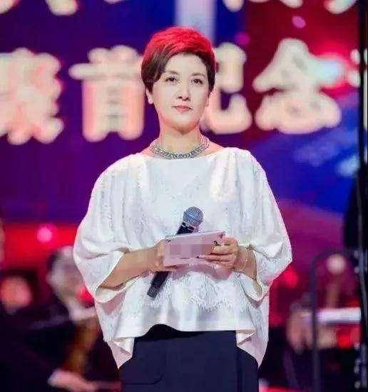 黑色|52岁陈红也变老发福,穿印花裙搭宝石难掩土气,越长越像倪萍